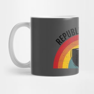 Republican Tears Sunset Retro  Gift Mug